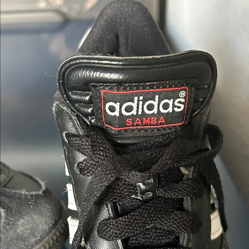 Adidas Kids Samba Black and White Athletic Play Time Sneakers - Picture 2 of 8